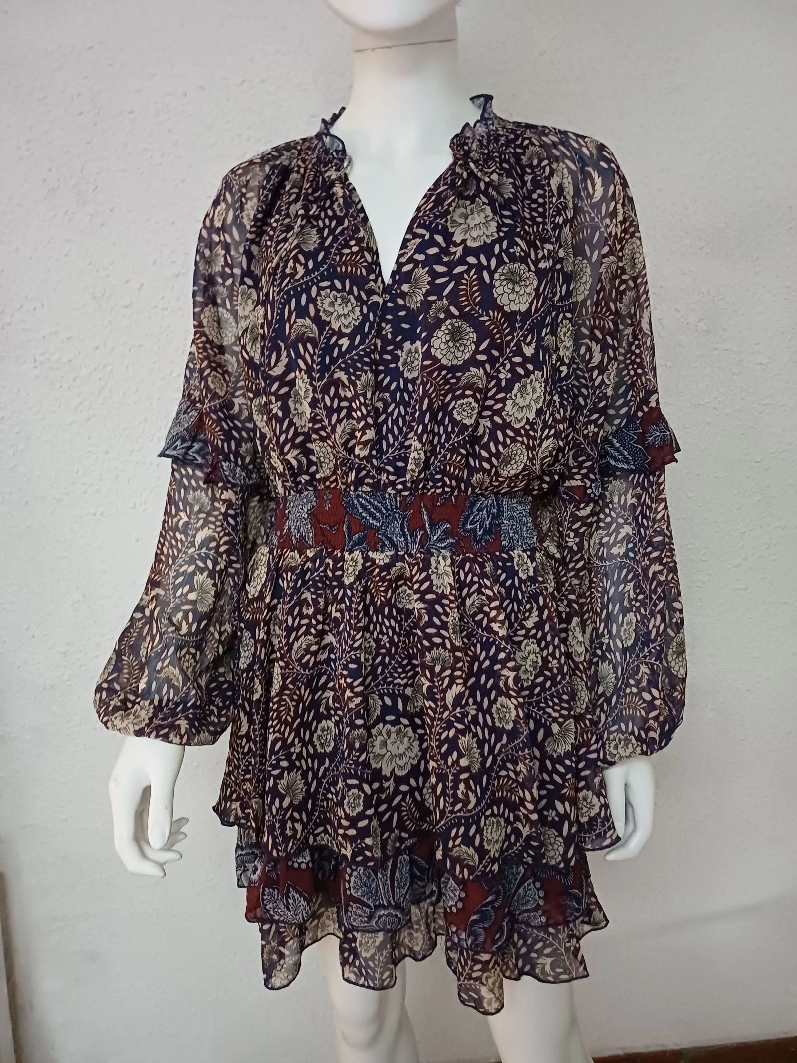 Robe manches voiles larges transparentes - Promod 38